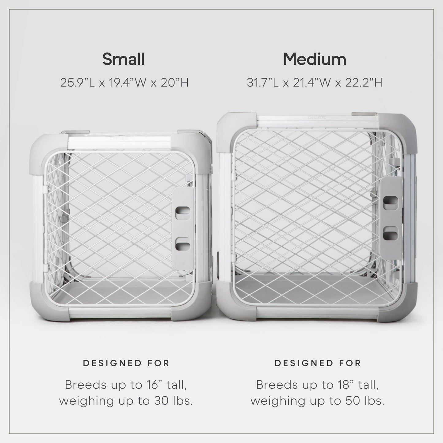 Modular Dog Crate with Removable Top Panel