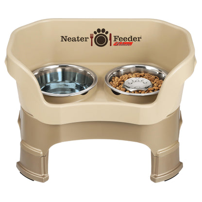 Adjustable Elevated Pet Bowl Set with Splash Guard