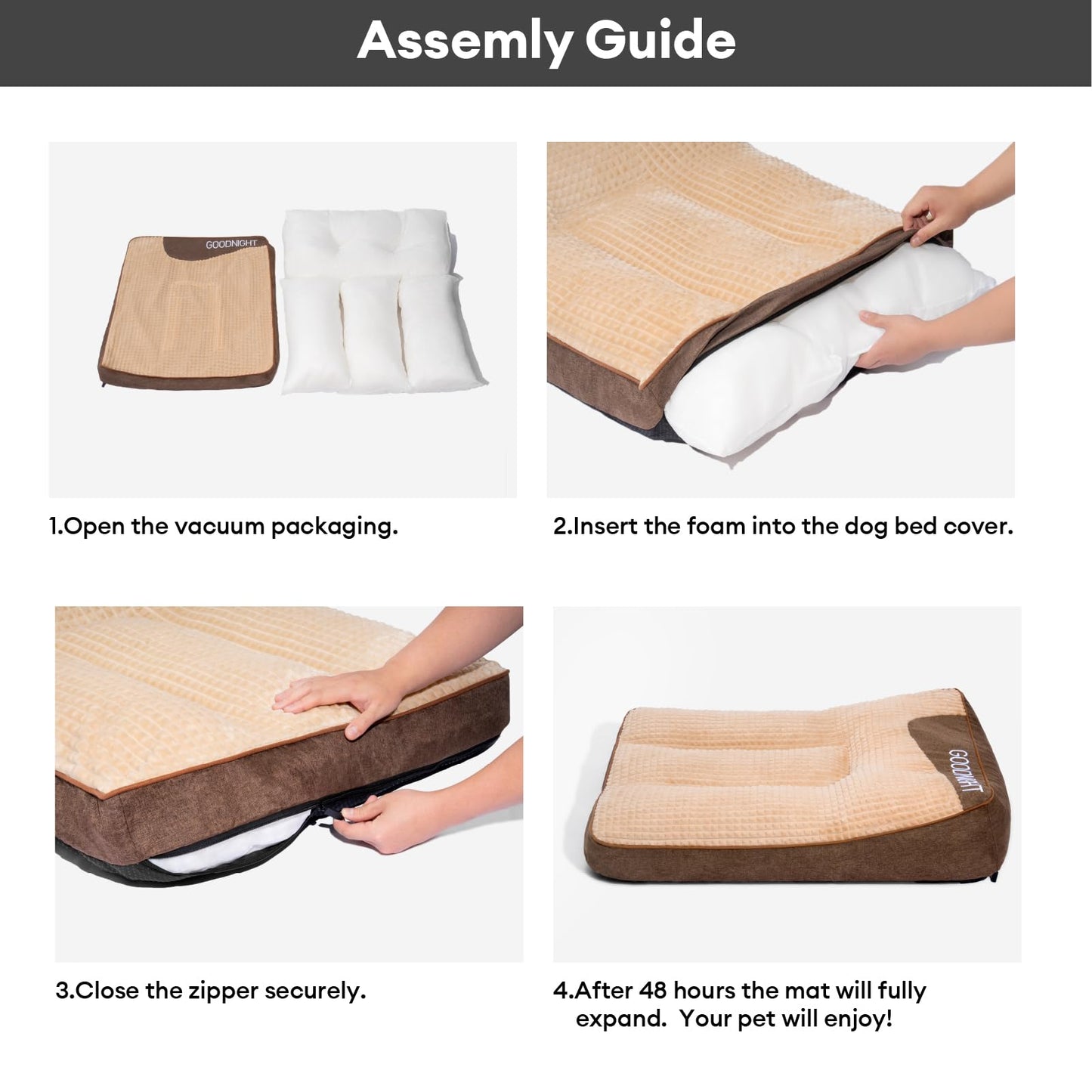 Orthopedic Dog Sofa Bed with Washable Cover