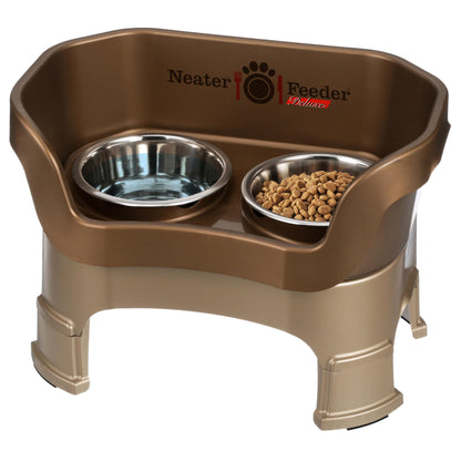 Adjustable Elevated Pet Bowl Set with Splash Guard