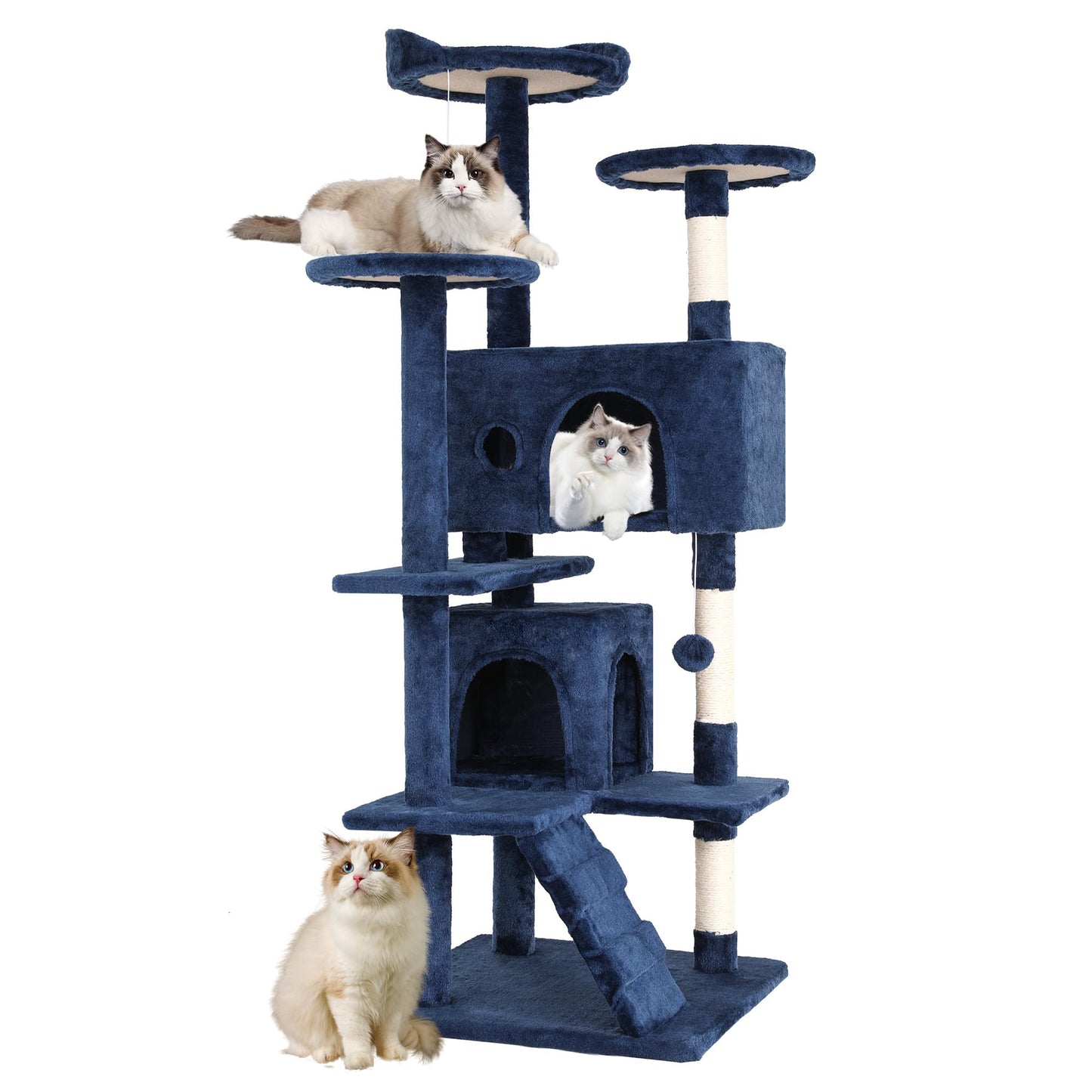 Multi-Level Cat Tree with Condo & Scratching Posts