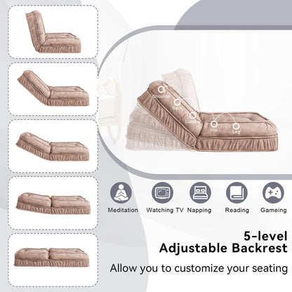 Human-Sized Pet Bed Sofa with Adjustable Pillow