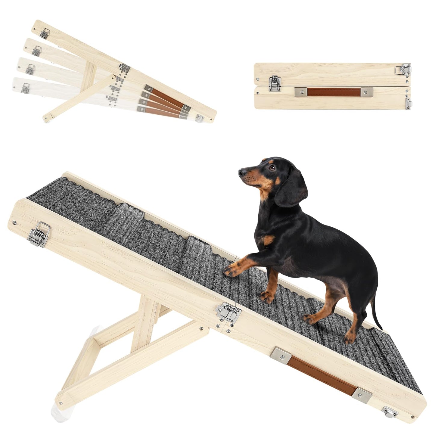 Foldable Adjustable Pet Ramp for Couch and Sofa
