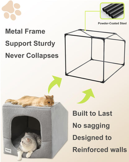 Orthopedic Indoor Pet House with Cushion Bed