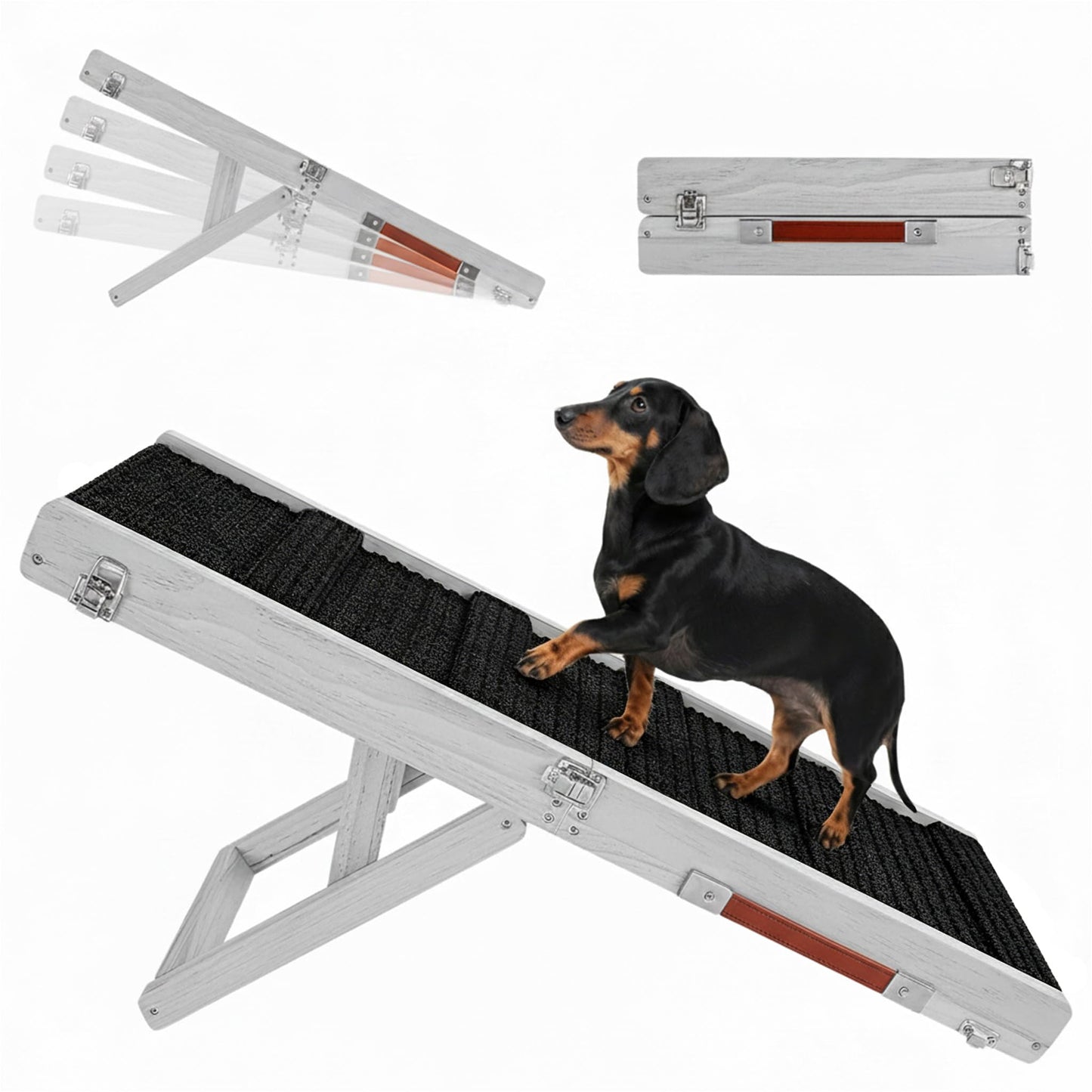 Foldable Adjustable Pet Ramp for Couch and Sofa