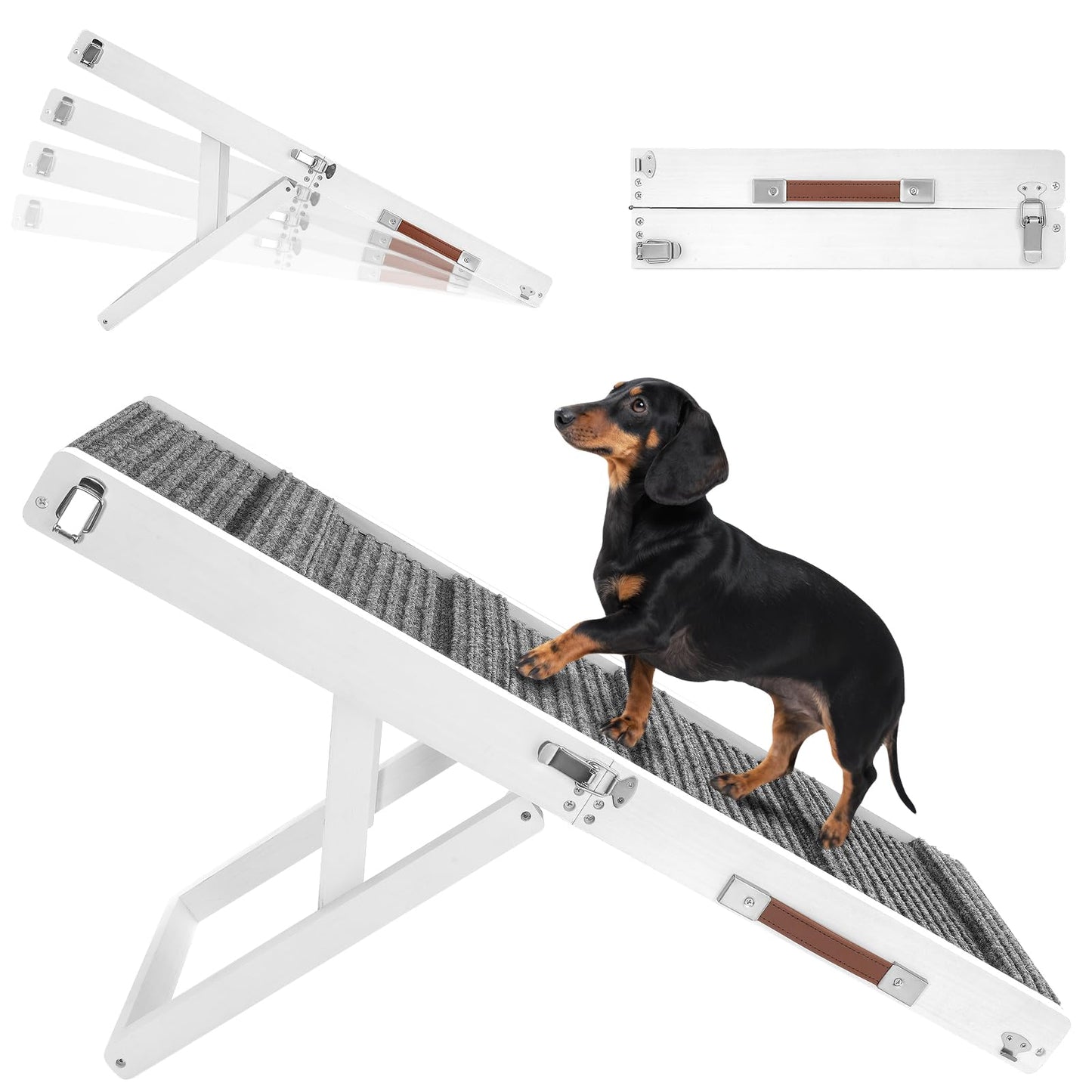 Foldable Adjustable Pet Ramp for Couch and Sofa