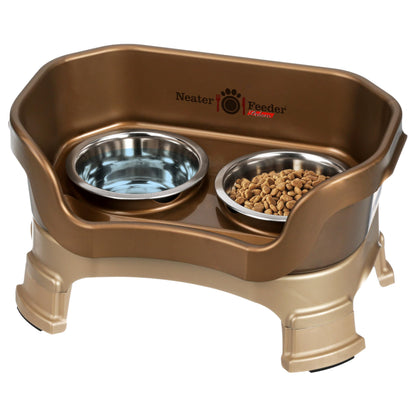 Adjustable Elevated Pet Bowl Set with Splash Guard