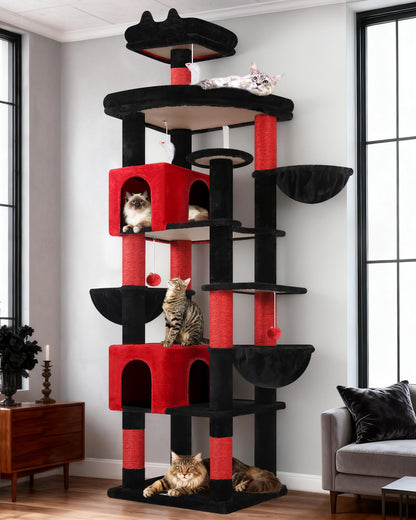 82-Inch Heavy-Duty Cat Tree with Condos & Perches