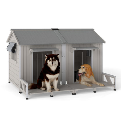 Wooden Dog House with Waterproof Roof & Window