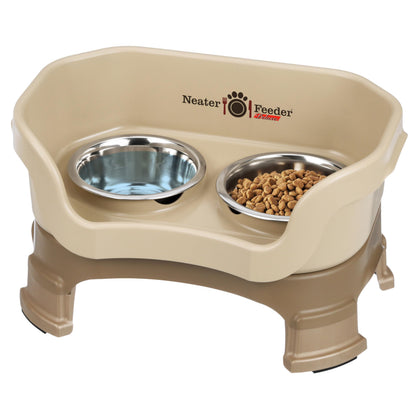 Adjustable Elevated Pet Bowl Set with Splash Guard