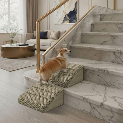 Anti-Slip Foam Pet Ramp Steps with Washable Cover