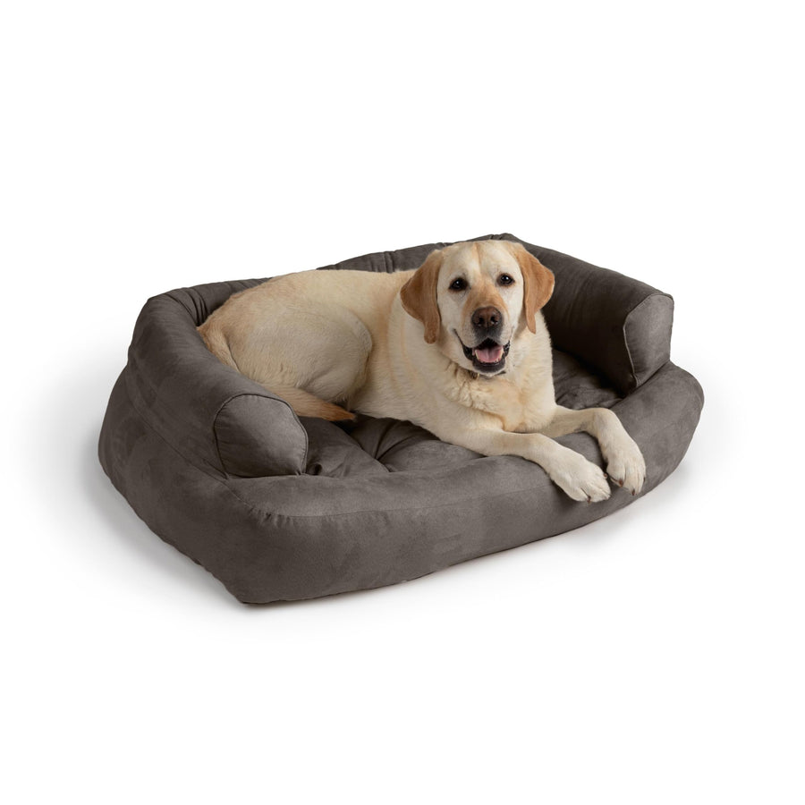 Snoozer Luxury Overstuffed Microsuede Pet Sofa