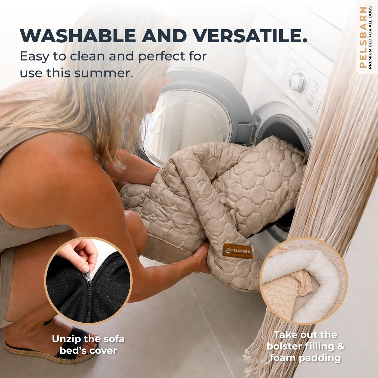 Self-Cooling Pet Bed with Washable Cover