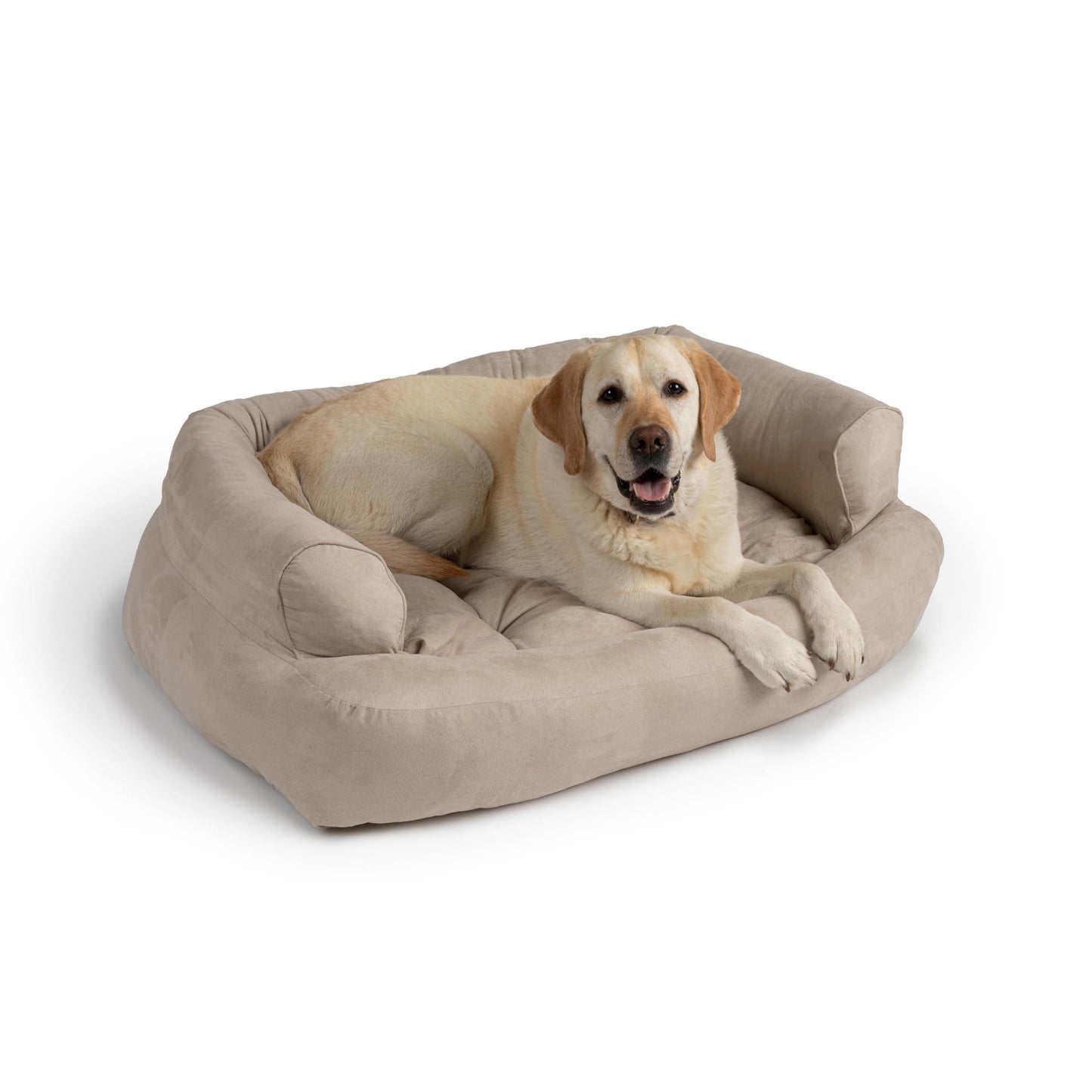Snoozer Luxury Overstuffed Microsuede Pet Sofa