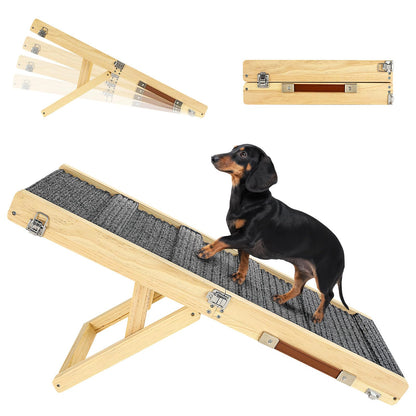 Foldable Adjustable Pet Ramp for Couch and Sofa