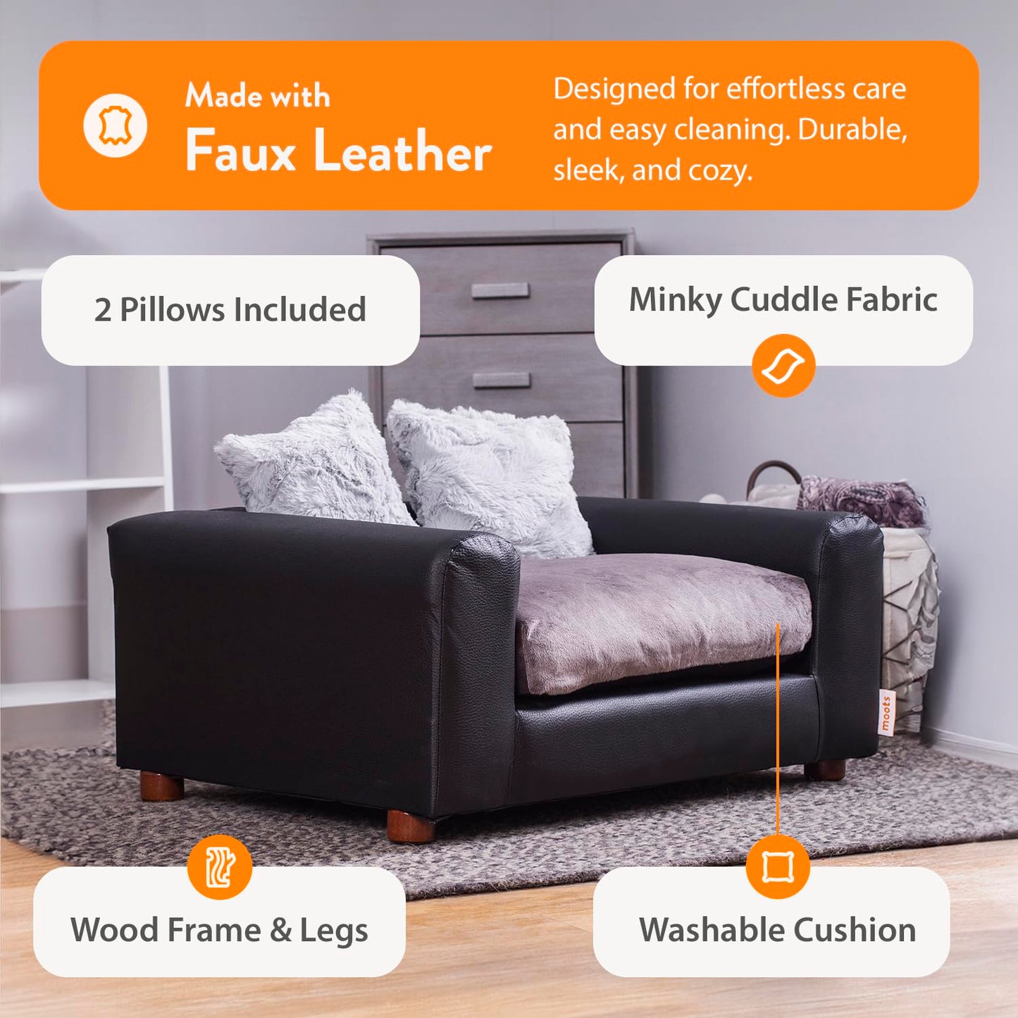 Leatherette Pet Bed V2