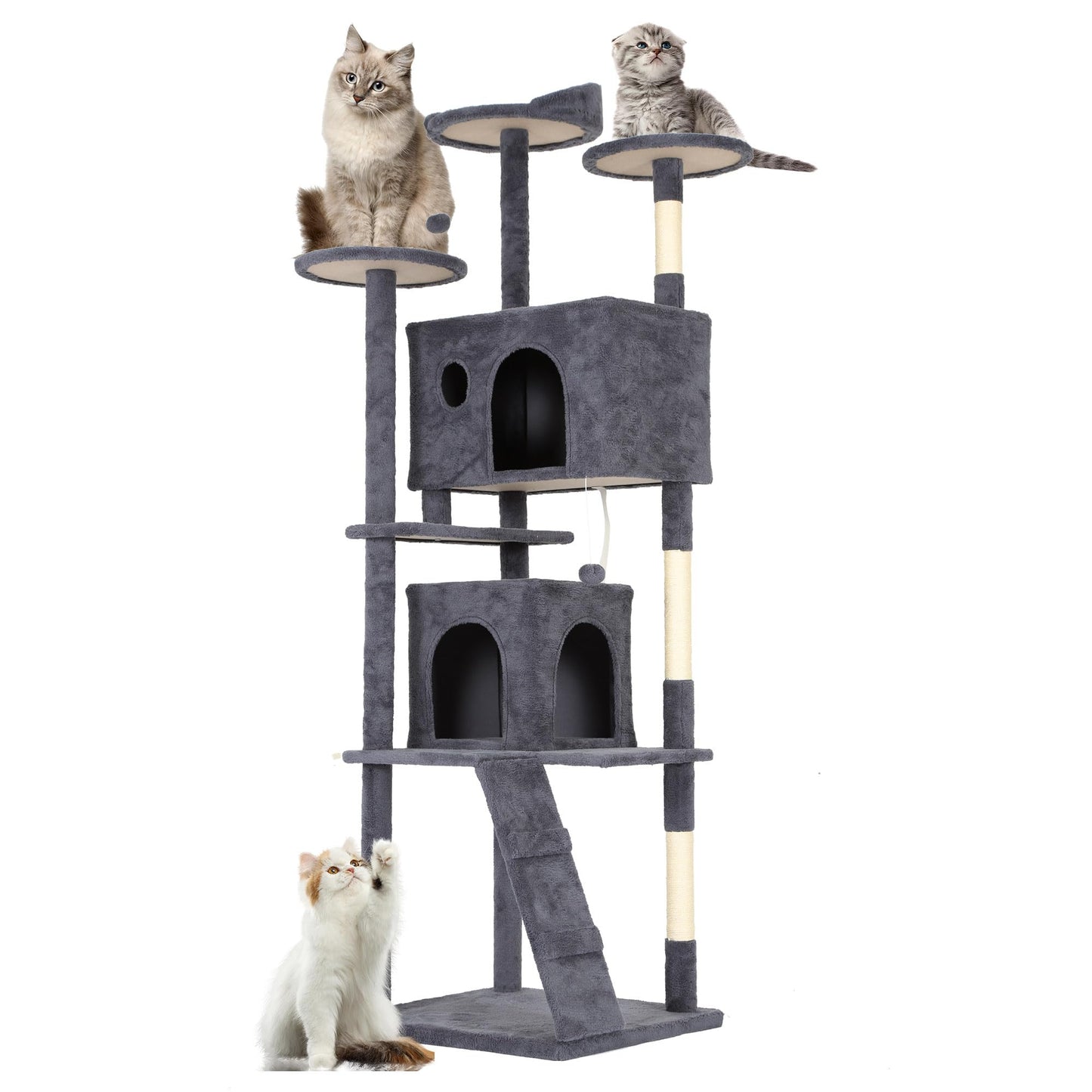 Multi-Level Cat Tree with Condo & Scratching Posts
