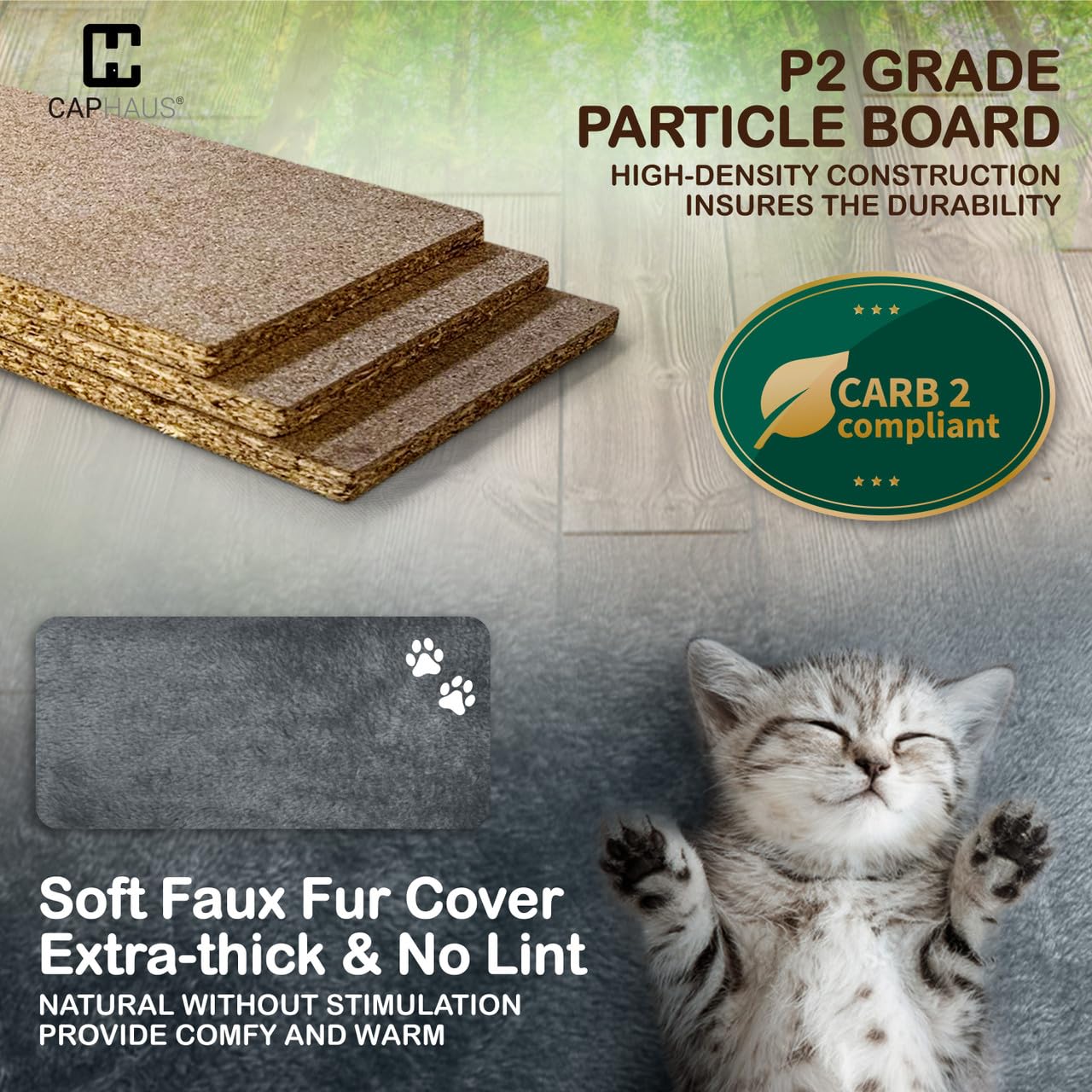 80-Inch Large Cat Tree with Condo & Hammock