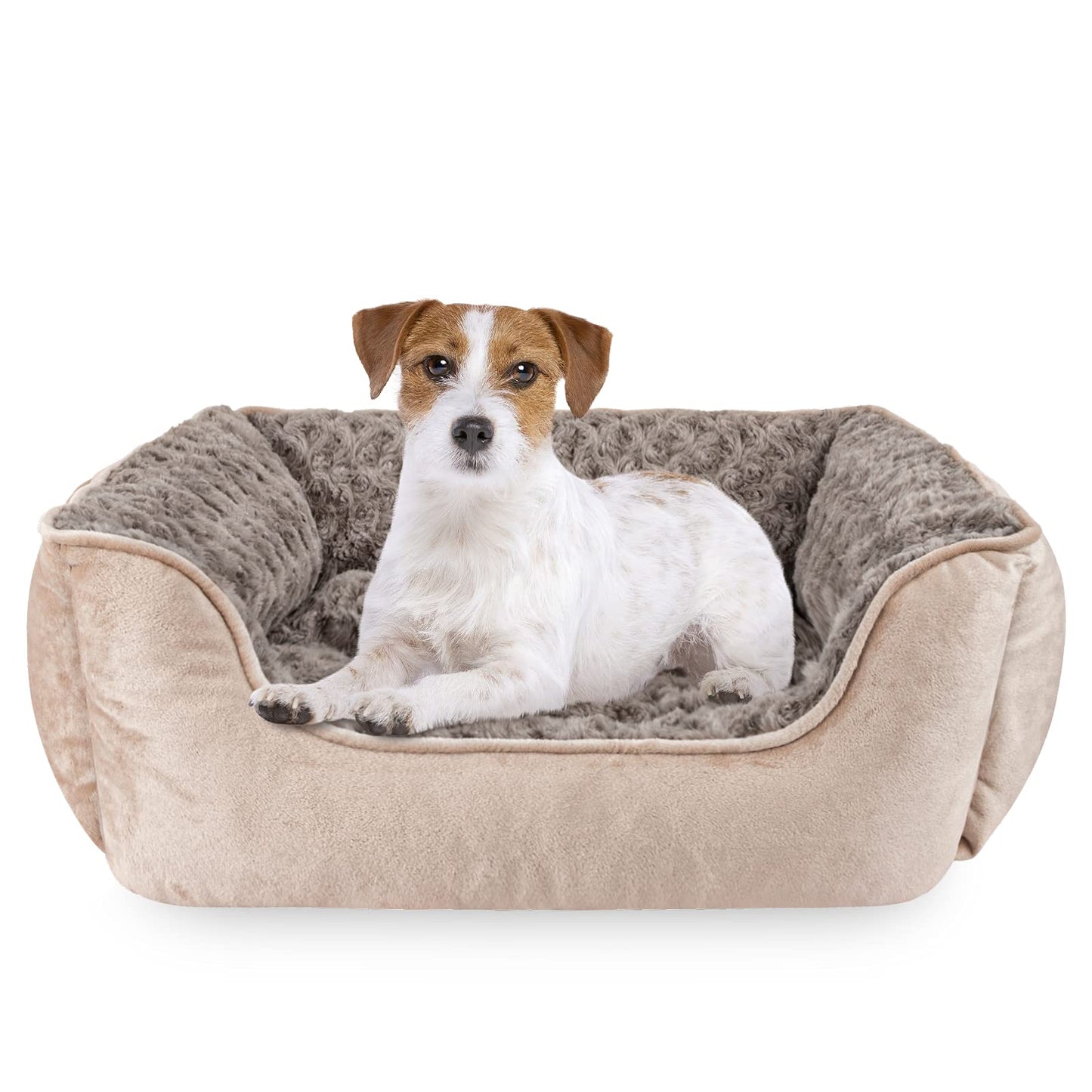 Human-Sized Faux Fur Pet Bed with Pillow Set