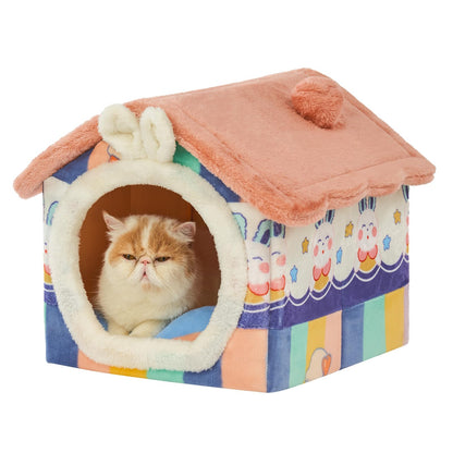 Indoor Pet Cave Bed for Small Dogs & Cats