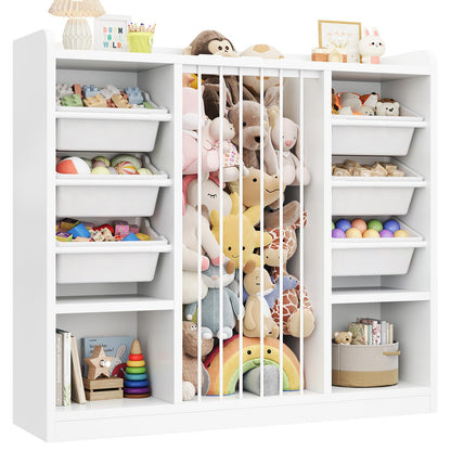 Toy Storage Organizer with Removable Bins & Shelf