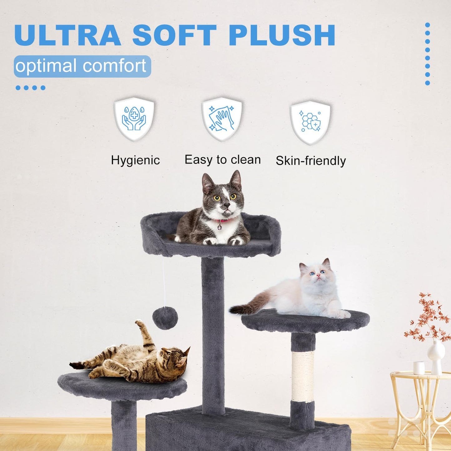 Multi-Level Cat Tree with Condo & Scratching Posts