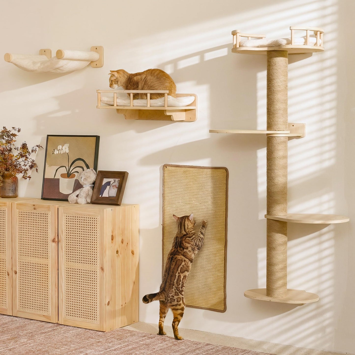 Cat Wall Shelves & Climbing Furniture Set