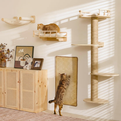 Cat Wall Shelves & Climbing Furniture Set