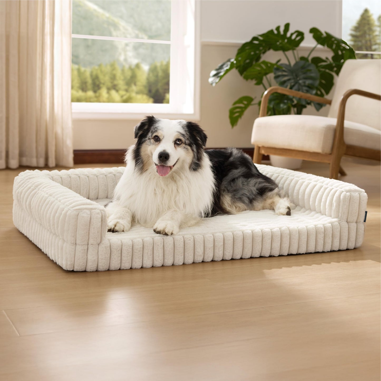 Bedsure Corduroy Fleece Pet Sofa