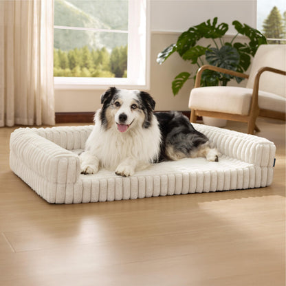Bedsure Corduroy Fleece Pet Sofa