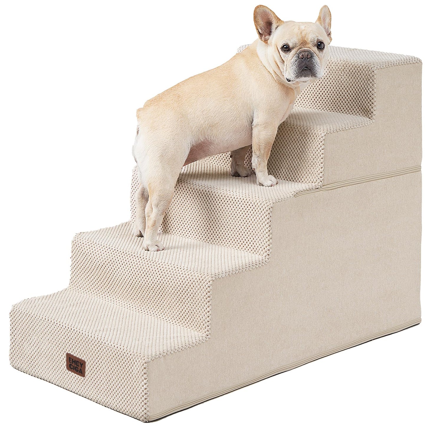 Extra Wide Pet Stairs Ramp for Beds and Couches