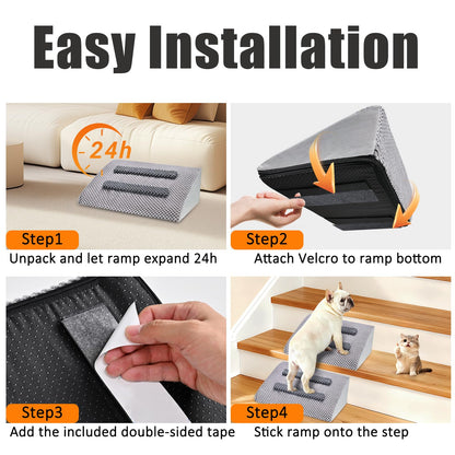 Gentle Slope Pet Ramp with Washable Cover