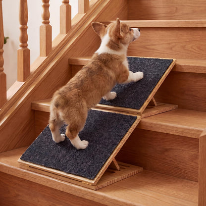 Adjustable Foldable Pet Ramp with Non-Slip Surface