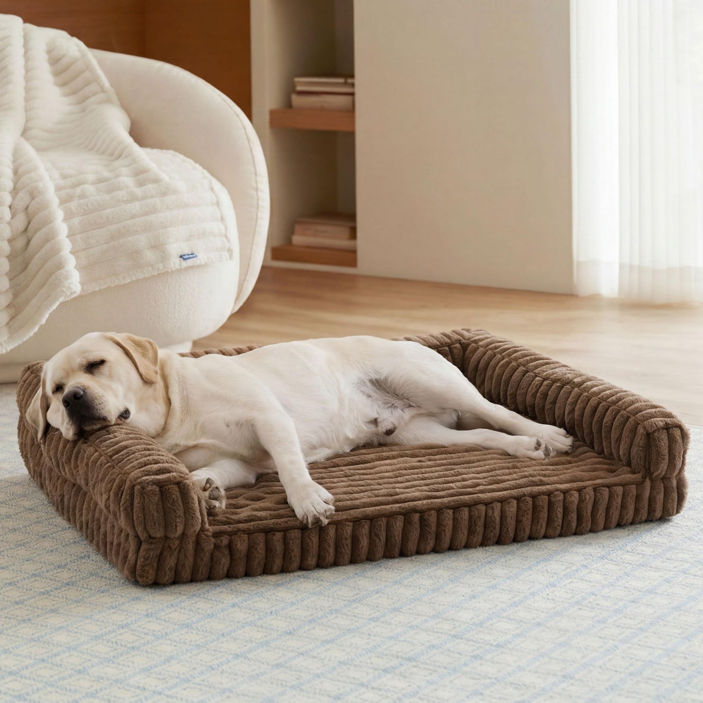 Bedsure Corduroy Fleece Pet Sofa