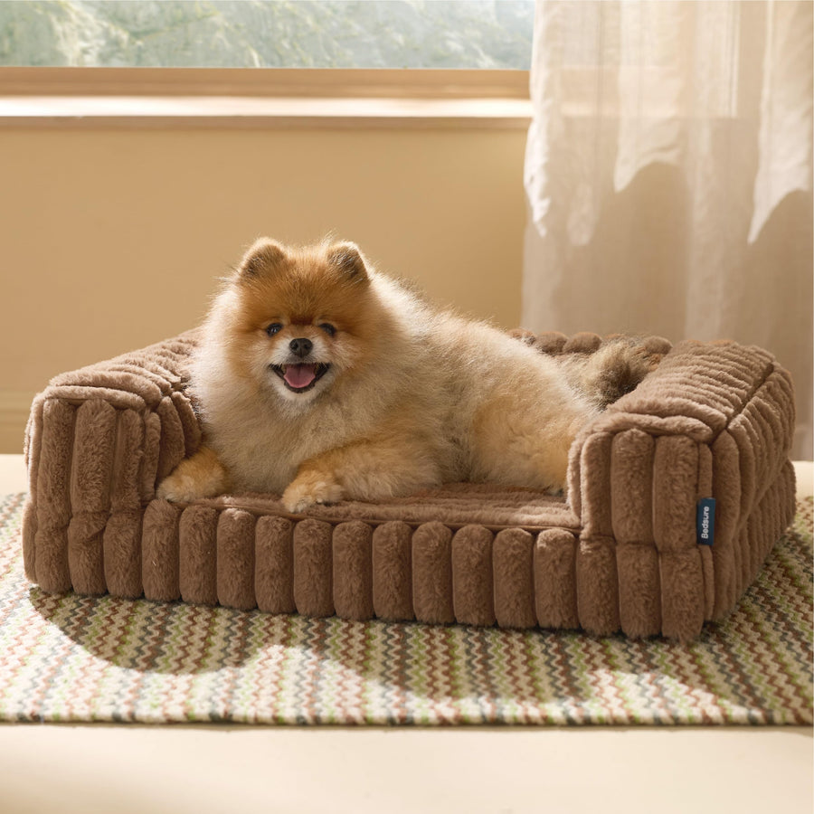 Bedsure Corduroy Fleece Pet Sofa