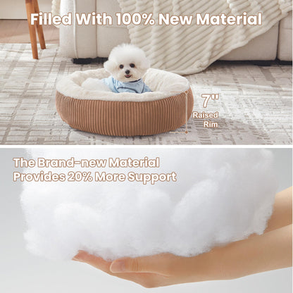 Calming Donut Pet Bed for Dogs & Cats