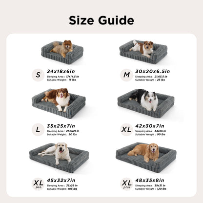 Bedsure Corduroy Fleece Pet Sofa