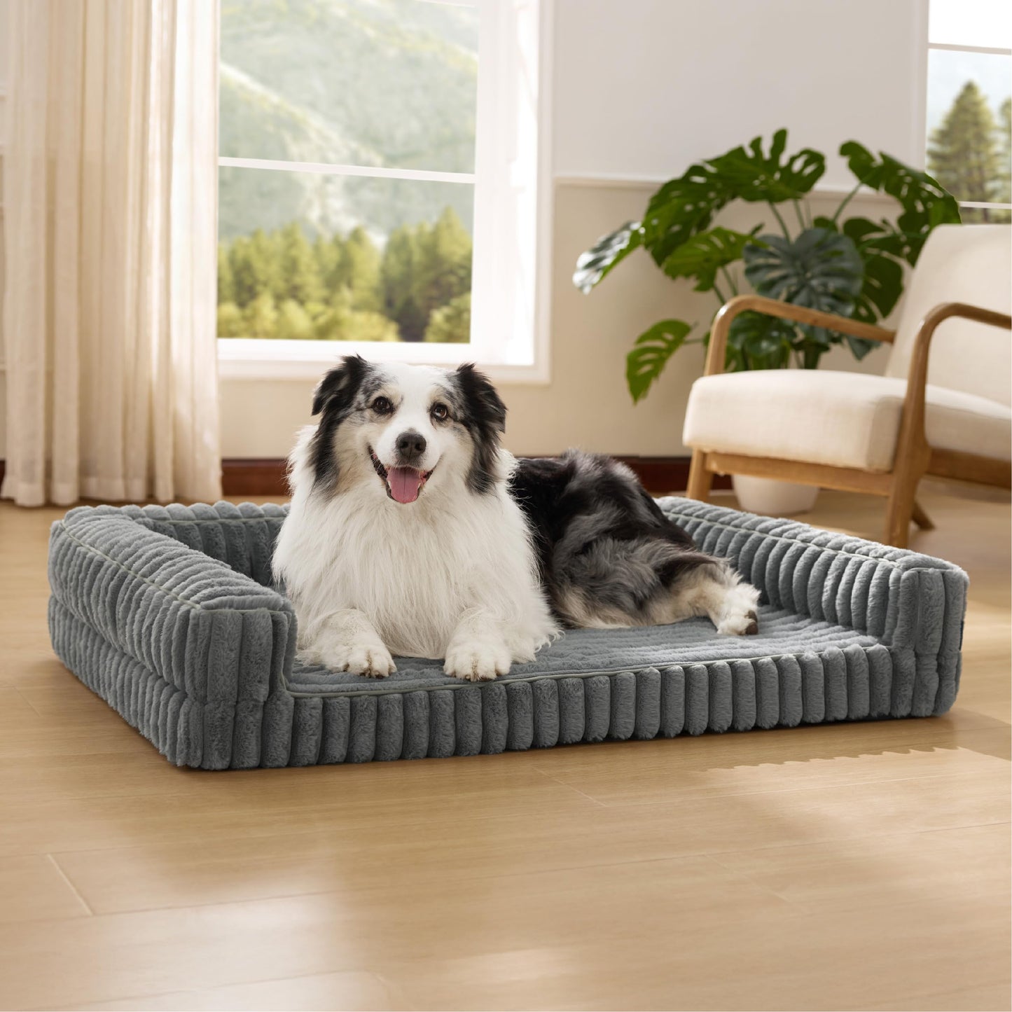 Bedsure Corduroy Fleece Pet Sofa