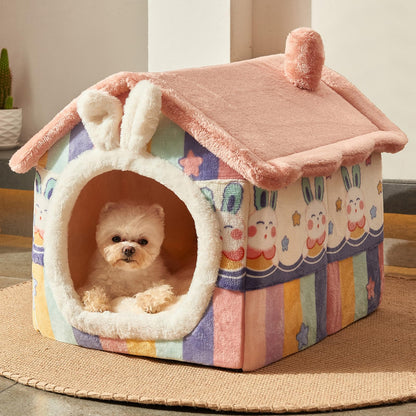 Indoor Pet Cave Bed for Small Dogs & Cats