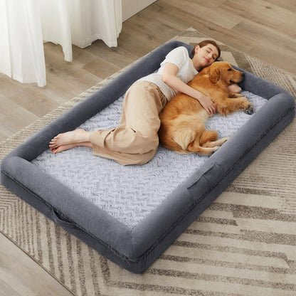XL Orthopedic Dog Sofa Bed with Waterproof Cover