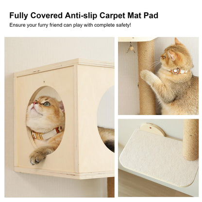 Cat Wall Shelves & Climbing Furniture Set