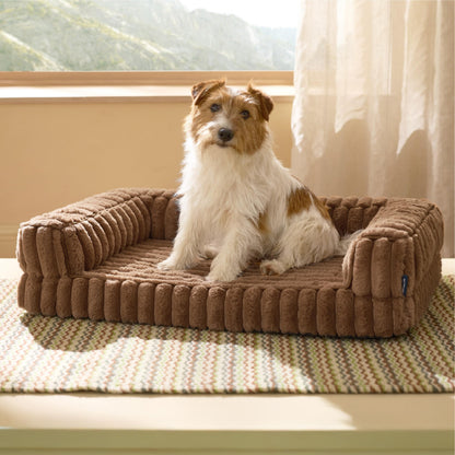 Bedsure Corduroy Fleece Pet Sofa
