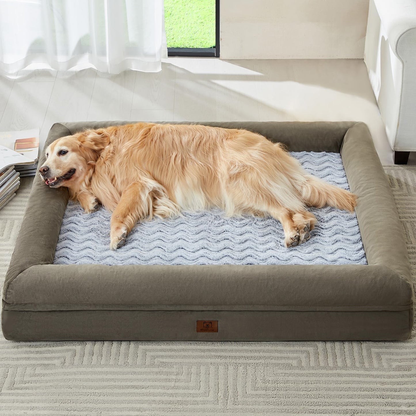 XL Orthopedic Dog Sofa Bed with Waterproof Cover