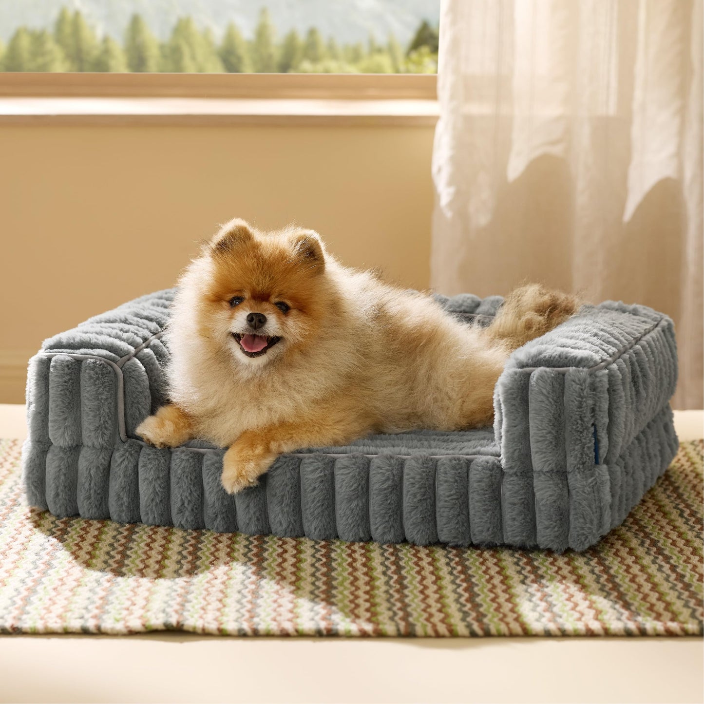 Bedsure Corduroy Fleece Pet Sofa