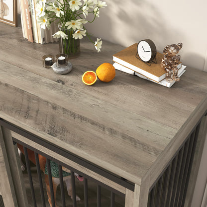 Dog Crate Furniture with Sliding Doors