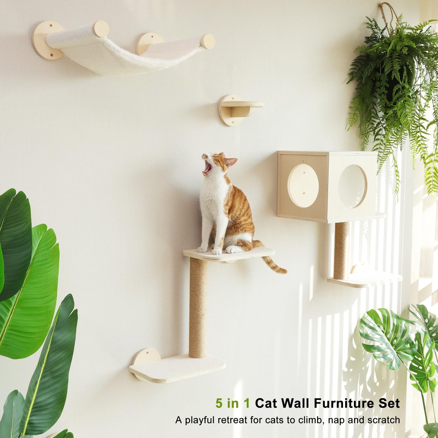 Cat Wall Shelves & Climbing Furniture Set