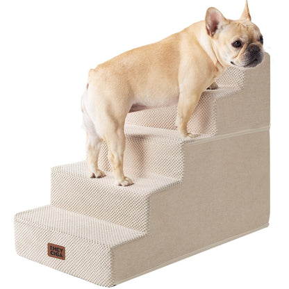 Extra Wide Pet Stairs Ramp for Beds and Couches