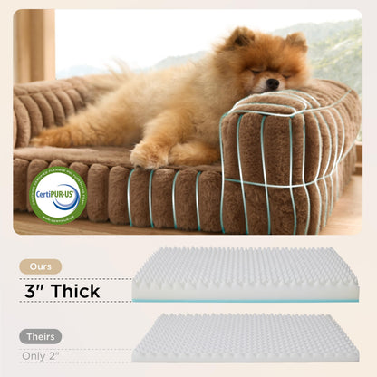 Bedsure Corduroy Fleece Pet Sofa