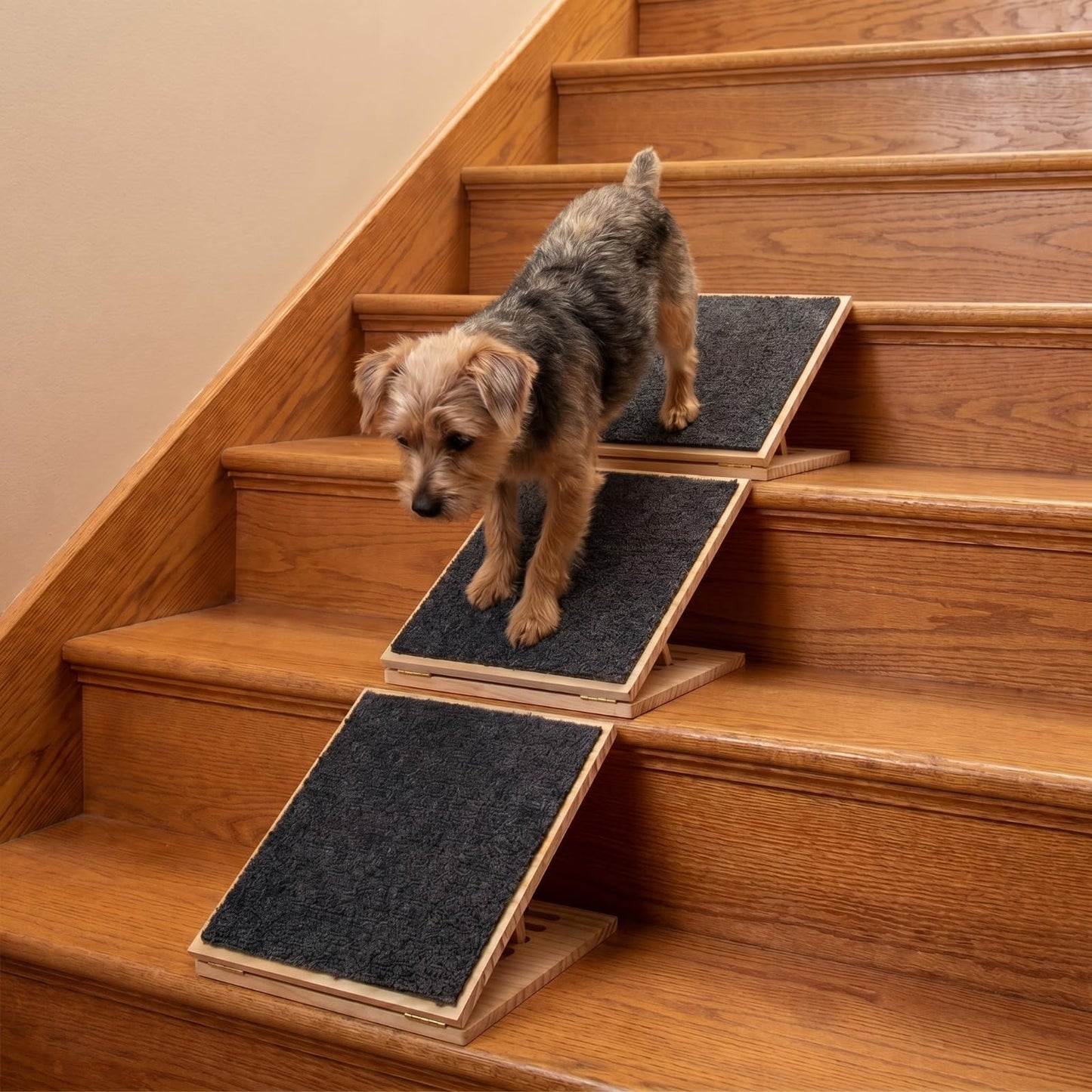 Adjustable Foldable Pet Ramp with Non-Slip Surface