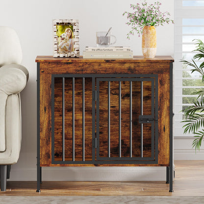 Single & Double Dog Crate Furniture TV Stand